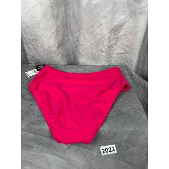 Bar III Shirred High-Rise Bikini Bottoms Ruby Size Small - Picture 4 of 4